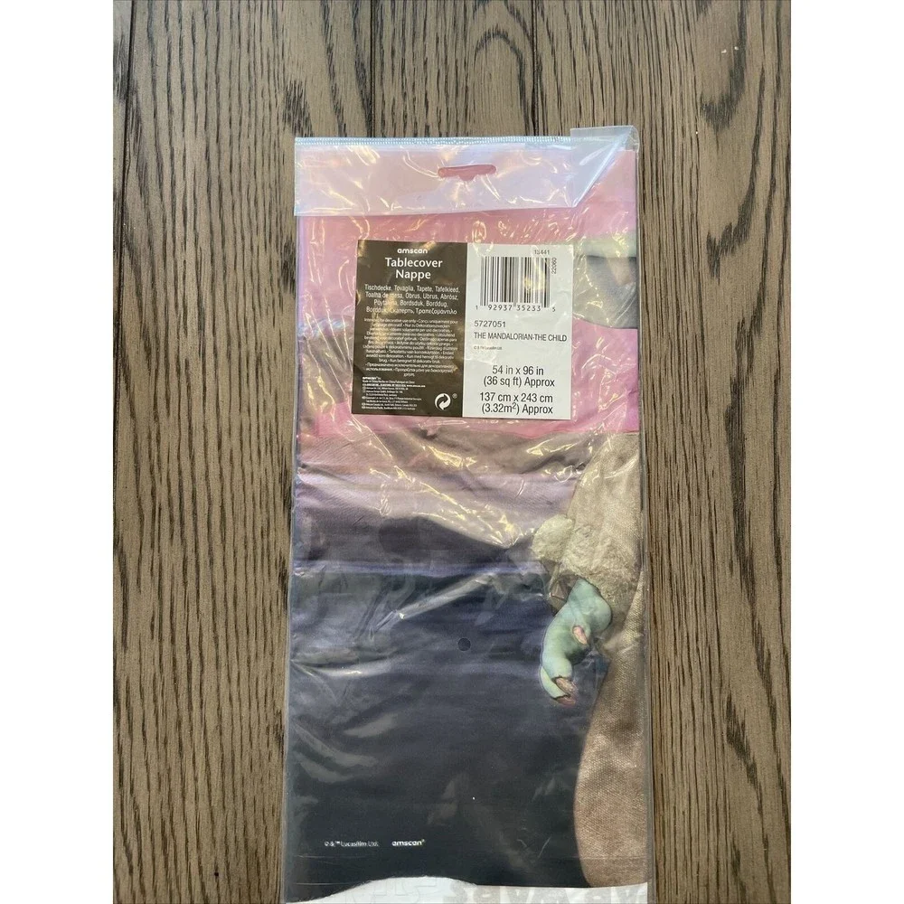 star wars baby yoda mandalorian birthday supply set, Table Cover, Plates, Napkin